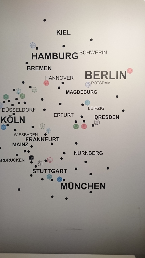 Map showing Code For Germany locations